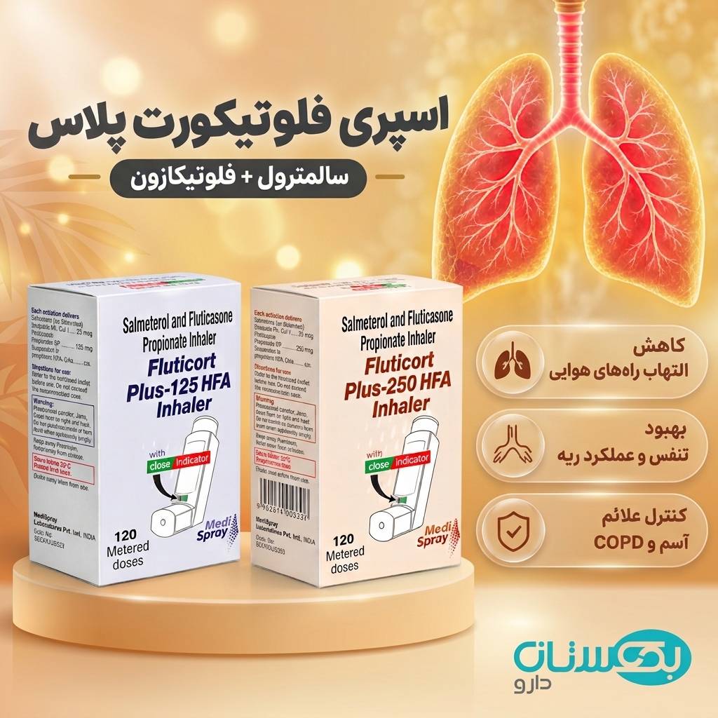 اسپری استنشاقی فلوتیکورت پلاس، کاهش دهنده التهاب راه های هوایی